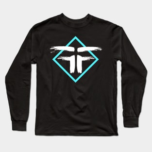 FF Diamond Logo (White) by Steve Govern Long Sleeve T-Shirt